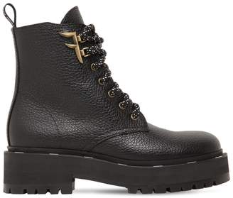 Fendi 50mm Freedom Grained Leather Boots