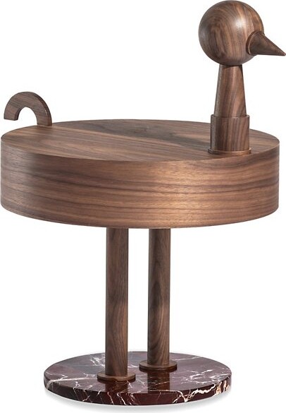 Nomon Escultura Rara Avis 2 Legs Side Table in Brown