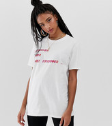 Thumbnail for your product : Reclaimed Vintage inspired t-shirt with logo tech error print