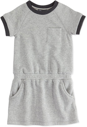 Vince Girls' French Terry Dress, Heather Gray, 4-6X