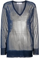 Thumbnail for your product : Toga V-neck sheer sweater