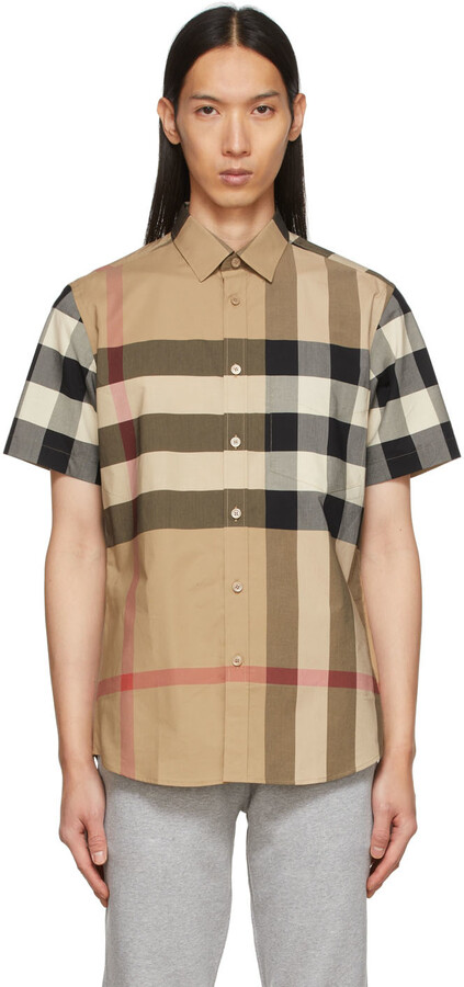 Burberry Men's Short Sleeve Shirts | Shop the world's largest 