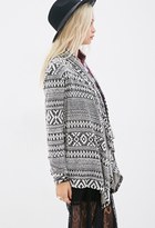 Thumbnail for your product : Forever 21 Geo Striped Knit Cardigan