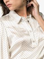 Thumbnail for your product : Ganni Cameron polka dot blouse