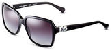 Thumbnail for your product : Dolce & Gabbana Logo Hinge Square Sunglasses-BLACK-One Size