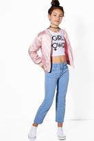 Thumbnail for your product : boohoo Girls Light Blue Boyfriend Jeans