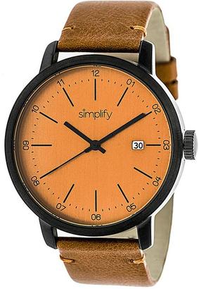 Simplify The 2500 Collection SIM2506 Men's Watch with Leather Strap