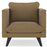 Thumbnail for your product : Corrigan Studio Cowgill 25.25" Armchair Fabric: Charcoal 100% Polyester, Finish: Black