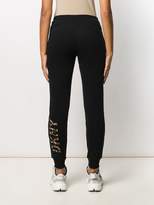 Thumbnail for your product : DKNY Leopard logo track pants