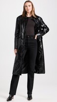 Thumbnail for your product : Moon River Faux Leather Midi Coat