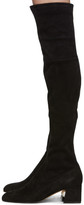 Thumbnail for your product : Nicholas Kirkwood Black Suede Miri Over-The-Knee Boots