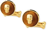 Thumbnail for your product : Alexander McQueen Skull-On-Stone Cuff Links, Brown