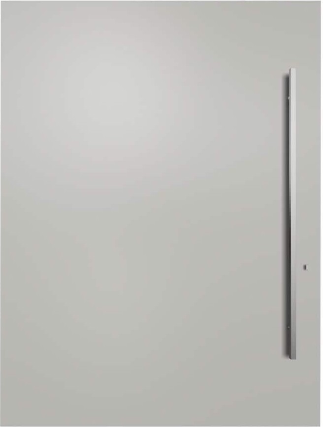 PANDA WINDOWS & DOORS Bordeaux 60 in. x 80 in. Left Hand Inswing White Aluminum Prehung Front Door, 72 in. Ladder Pull, Multi-Point Lock