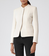 Thumbnail for your product : Reiss Juliette TEXTURED SHORT JACKET CREAM