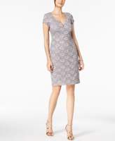 Thumbnail for your product : Connected Petite Sequin-Embellished Lace Sheath Dress