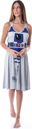Intimo Star Wars Womens' R2-D2 Droid Racerback Pajama Nightgown Costume Dress (Small)