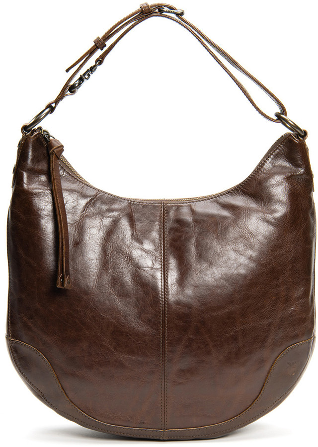 frye leather hobo bags