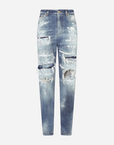 Thumbnail for your product : Dolce & Gabbana Amber jeans with jacquard inserts