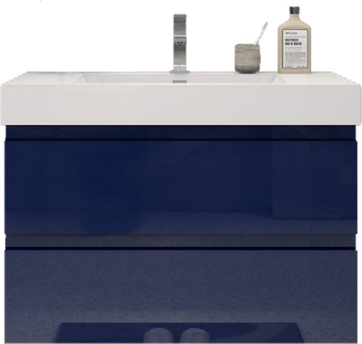 MEBO BATH Baillie 36'' WallMounted Vanity with Reinforced Acrylic Sink