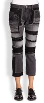 Thumbnail for your product : Junya Watanabe Embellished Patchwork Jeans