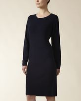 Thumbnail for your product : Jaeger Wool Ottoman Ribbed Dress