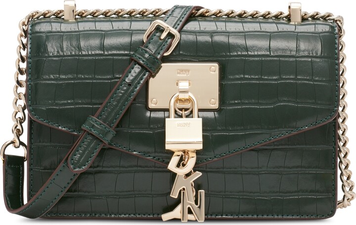 DKNY Elissa Small Faux Leather Flap Shoulder Bag - ShopStyle