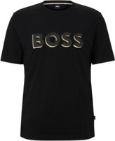 Thumbnail for your product : HUGO BOSS Cotton-jersey regular-fit T-shirt with printed logo