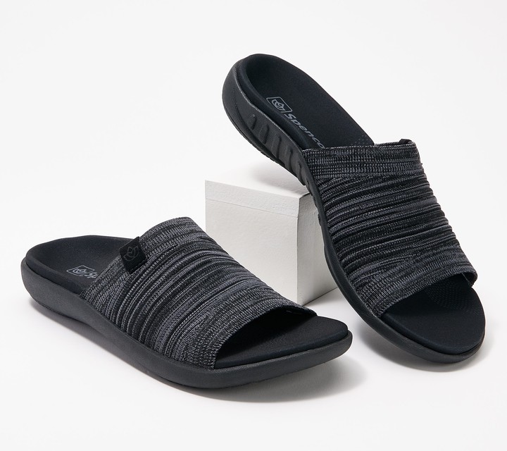 spenco orthotic blissful slide memory foam slip ons