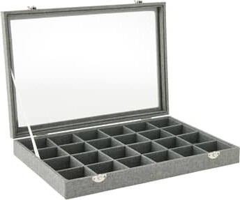 Gray Jewelry Tray with Lid By Bead Landing™