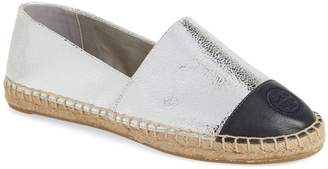 colorblock espadrille flat