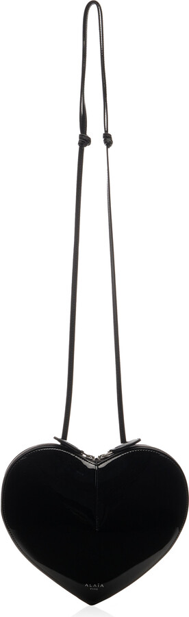 Alaia Le Coeur Patent Leather Crossbody Bag