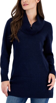 Karen Scott Women's Cowl Neck Tunic Sweater, Created for Macy's