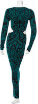 Thumbnail for your product : Torn By Ronny Kobo Long Sleeve Knitted Cutout Dress