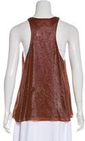 Thumbnail for your product : Chloé Silk Lame` Tank Top