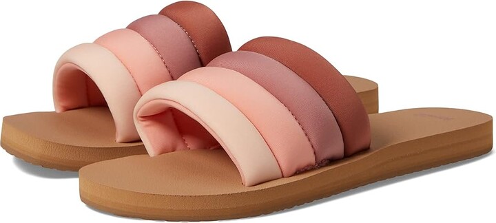 Sanuk Puff N Slide Soft Top (Baked Clay Multi) Women's Shoes