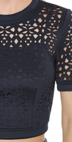 Thumbnail for your product : DKNY Short Sleeve Crop Top