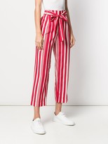 Thumbnail for your product : Chinti and Parker Striped Cropped Trousers