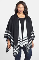 Thumbnail for your product : Foxcroft Reversible Ruana Cardigan (Plus Size)