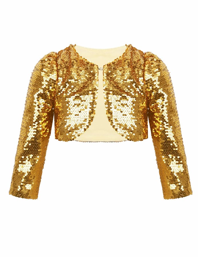 gold shrug jacket