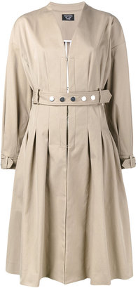 Creatures of the Wind collarless belted coat
