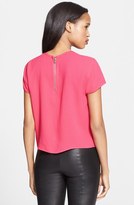 Thumbnail for your product : Alice + Olivia 'Odessa' Crepe Tee