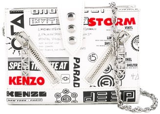 Kenzo Kalifornia flyers print chain wallet