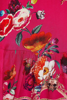 Thumbnail for your product : Camilla Embellished Floral-print Silk Crepe De Chine Mini Dress