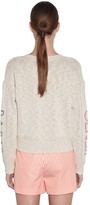Thumbnail for your product : Kenzo Knit Sweater W/ Embroidered Sleeves