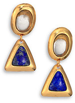 Thumbnail for your product : Lapis Stephanie Kantis Crush Smoky Topaz & Triangle Drop Earrings