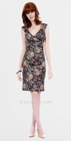 Thumbnail for your product : Kay Unger V Neck Metallic-Look Casual Cocktail Dresses