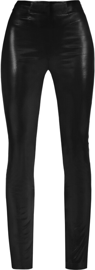 Black Gloss Pants | Shop the world's largest collection of fashion 