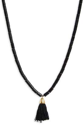 Madewell Adjustable Bead Tassel Necklace