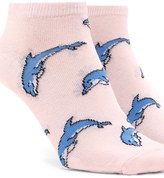 Thumbnail for your product : Forever 21 FOREVER 21+ Dolphin Print Ankle Socks
