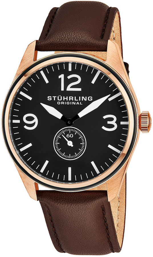 Stuhrling Original Men's Aviator Watch